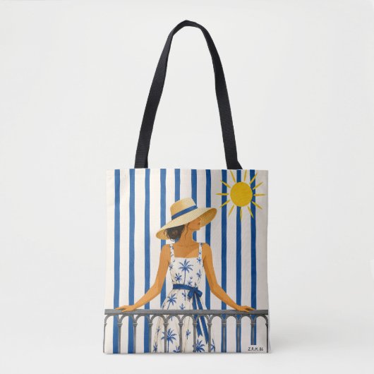 Welcome summer tote bag (Voorkant)