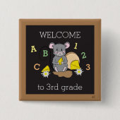 Welcome the 3rd grade | 1st day of school button (Voorkant)
