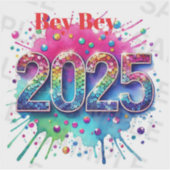 Welcome the New Year Sticker Design (Voorkant)