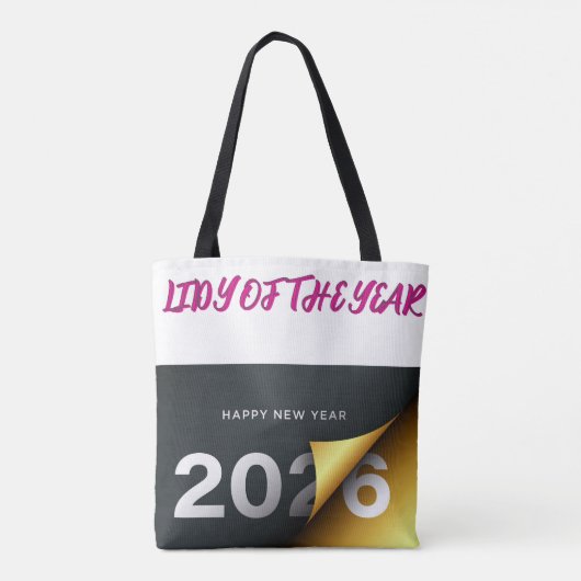 Welcome the New Year with style using this festive Tote Bag (Achterkant)