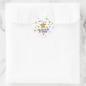 Welcome To 1st Grade Student Stickers,  Ronde Sticker (Tas)