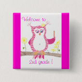 Welcome to 2nd graad student pin button (Voorkant)