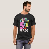 Welcome To 5Th Grade Class Pupil Grader School T-shirt (Voorkant volledig)