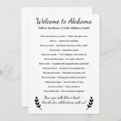 Welcome to Alabama Personalized with Local Phrases (Voorkant / Achterkant)