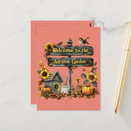 Welcome to Automn Briefkaart (Voorkant / Achterkant in situ)