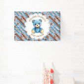 Welcome to Baby Shower | Crochet Teddy Bear Spandoek (Insitu)