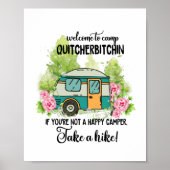 Welcome To Camp Quitcherbitchin Mug Poster (Voorkant)