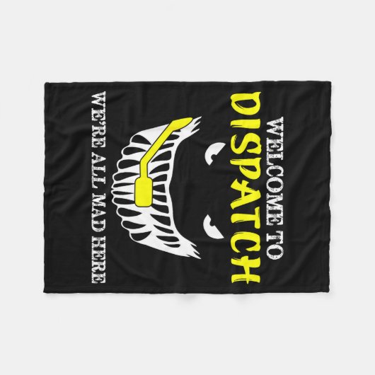 Welcome To Dispatch Funny 911 Dispatch Halloween S Fleece Deken (Voorkant (Horizontaal))