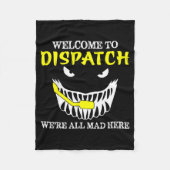 Welcome To Dispatch Funny 911 Dispatch Halloween S Fleece Deken (Voorkant)