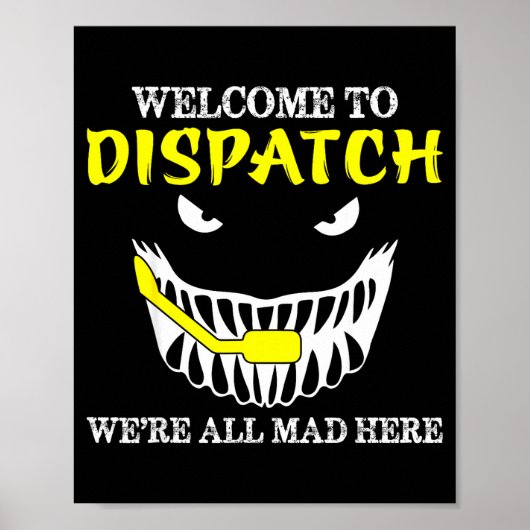 Welcome To Dispatch Funny 911 Dispatch Halloween S Poster (Voorkant)