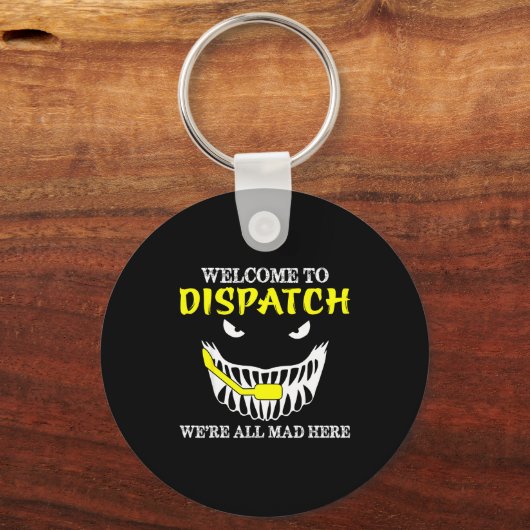Welcome To Dispatch Funny 911 Dispatch Halloween S Sleutelhanger (Voorkant)