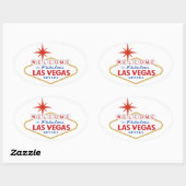 Welcome to Fabulous Las Vegas, Nevada Ovale Sticker (Vel)