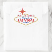 Welcome to Fabulous Las Vegas, Nevada Ovale Sticker (Tas)