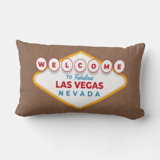 Welcome to Fabulous Las Vegas Nevada Trendy Memory Kussen (Achterkant)