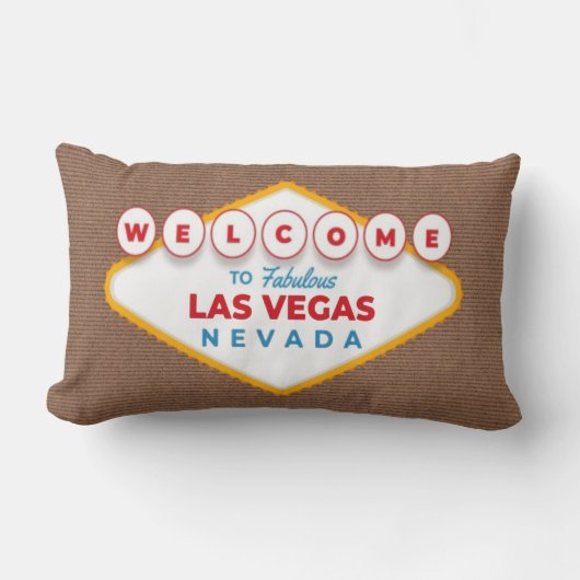 Welcome to Fabulous Las Vegas Nevada Trendy Memory Kussen (Voorkant)
