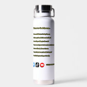 "Welcome to GeekSpooge" Water Bottle Waterfles (Achterkant)