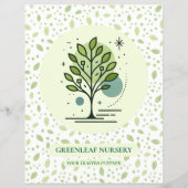 Welcome to Greenleaf Nursery Branding Flyer (Achterkant)