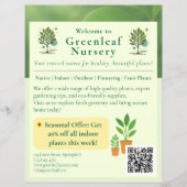 Welcome to Greenleaf Nursery Branding Flyer (Voorkant)