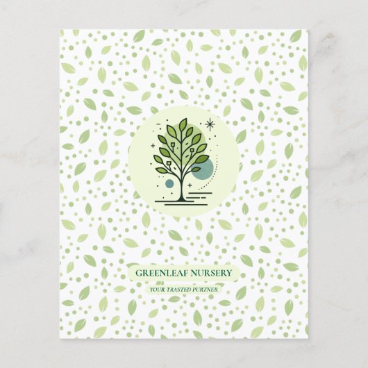 Welcome to Greenleaf Nursery Branding Flyer (Achterkant)