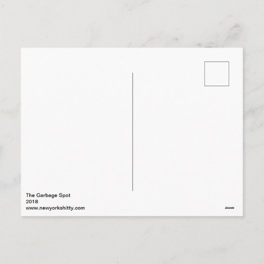 Welcome To Greenpoint The Garbage Spot Feestdagenkaart (Achterkant)