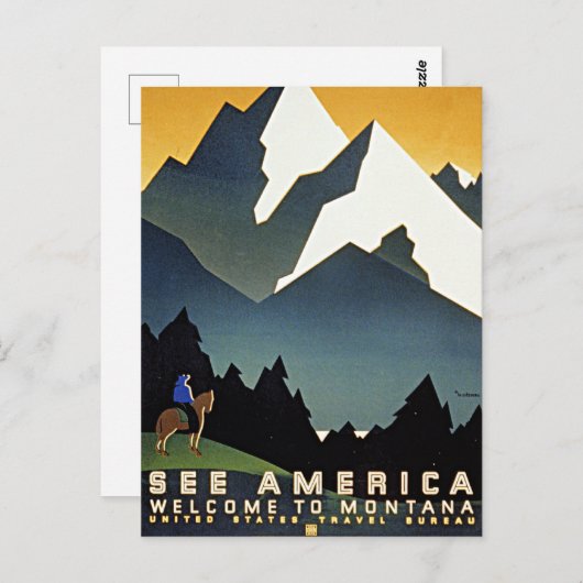 Welcome to Montana, Briefkaart (Voorkant / Achterkant)