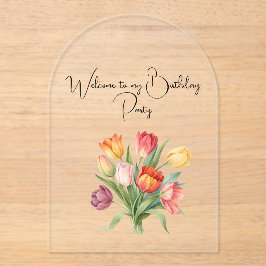 Welcome to my Birthday Party (2) Acryl Uitnodigingen