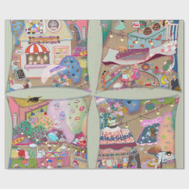 Welcome to My LALATOWN Wrapping Paper 3 Cadeaupapier