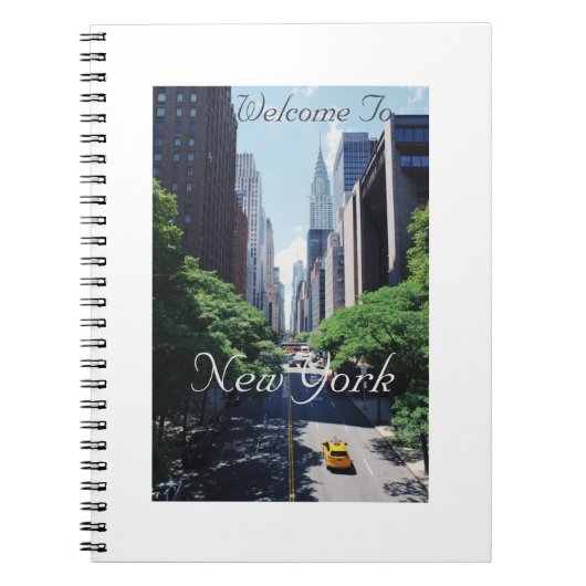 Welcome To New York, USA, Spiral Photo Note Book Notitieboek (Voorkant)