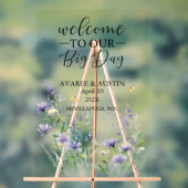 Welcome To Our Big Day Wedding Acryl Bord (Neutraal)
