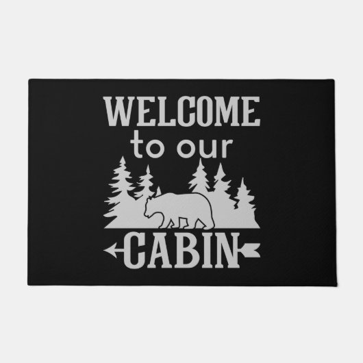 Welcome To Our Cabin  Deurmat (Voorkant)
