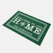 Welcome to Our Christmas Home Deurmat (Schuin)