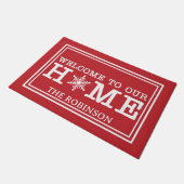 Welcome to Our Christmas Home Deurmat (Schuin)