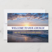Welcome to Our Church Visitors Connection Card Kaart (Voorkant)
