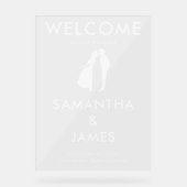 Welcome to Our Forever – Minimal Design Acryl Bord (Voorkant)