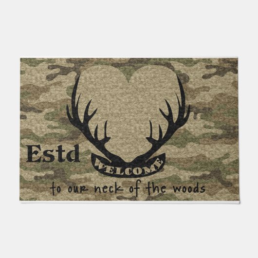 Welcome To Our Neck Of The Woods Deurmat (Voorkant)