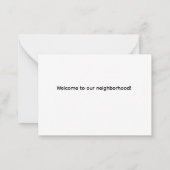 Welcome to Our Neighborhood! Notitiekaartje (Achterkant)