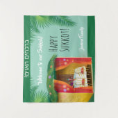 Welcome to our Sukkah! Sukkot Festival Party Wandkleed (Voorkant)