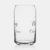 Welcome to Our Wedding  Add Name  Blikvorm Glas (Rechts)