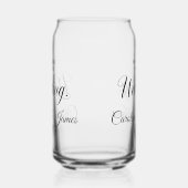 Welcome to Our Wedding  Add Name  Blikvorm Glas (Links)