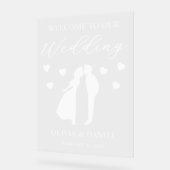 Welcome to Our Wedding Personalized Acryl Bord (Hoek)