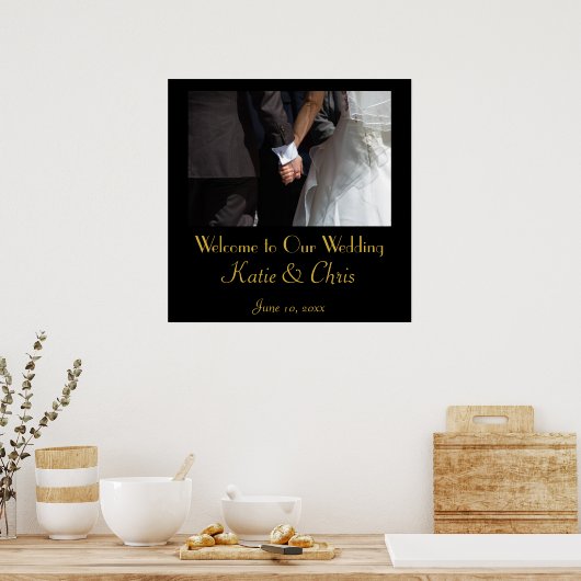 Welcome to our wedding poster (Keuken)