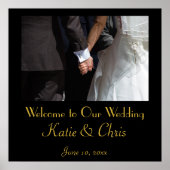 Welcome to our wedding poster (Voorkant)