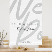 Welcome to our wedding poster (Keuken)