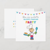 Welcome to Pancake Party invitation Save The Date (Voorkant / Achterkant)