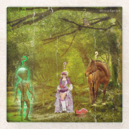 Welcome to Planet Earth Glazen Onderzetter