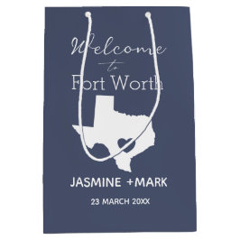 Welcome to Texas Fort Worth Custom Party  Medium G Cadeauzakje