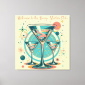 Welcome To The Atomic Martini Club Triple Play Canvas Afdruk (Voorkant)