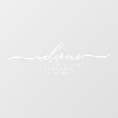 Welcome to the BABY SHOWER of signature script Raamsticker (Vel)