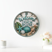 Welcome to the Beach House Rustic Sea shell Beach Grote Klok (Huis)