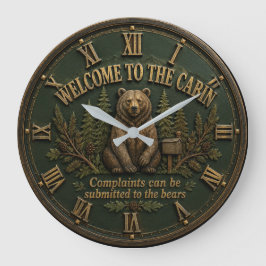 Welcome to the Cabin Bear Cabin Woodland Lodge  Grote Klok